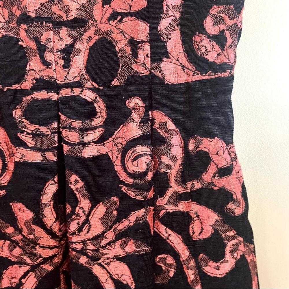 Anthropologie Yoana Baraschi Mirissa Mini Dress In Black and Copper Size 2 EUC - Picture 8 of 12